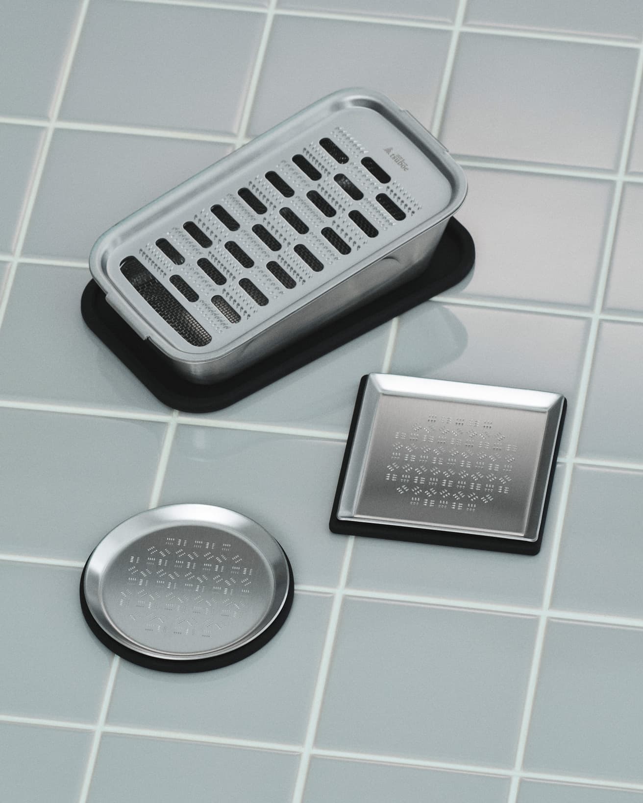 具材に応じて、さまざまなタイプのおろし金が揃うのは、専門メーカーのツボエならでは。