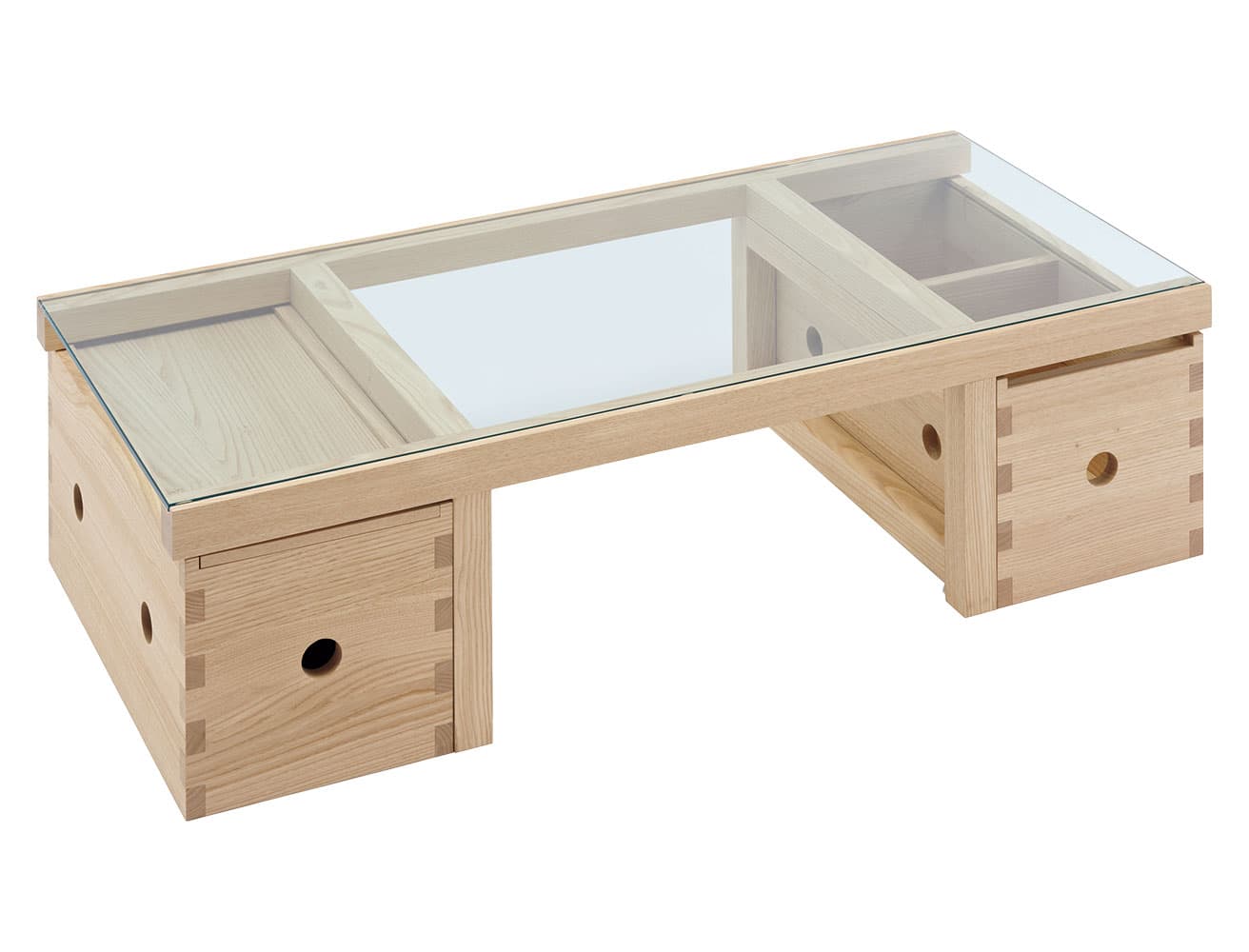 《Glass CMPT Table》（写真の組み合わせで）308,000円。