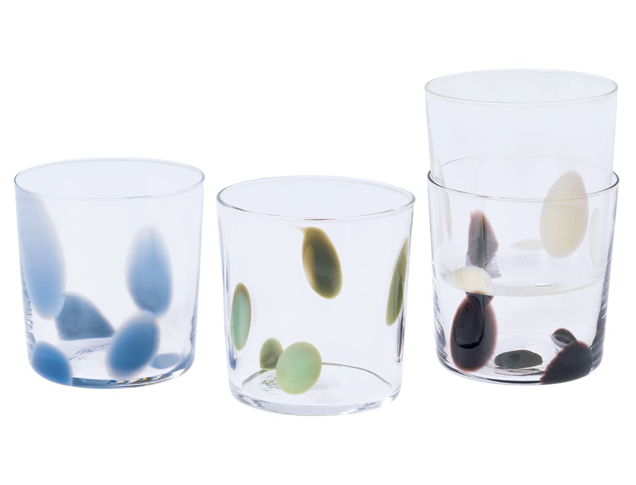 《ドットグラス》各6,820円。