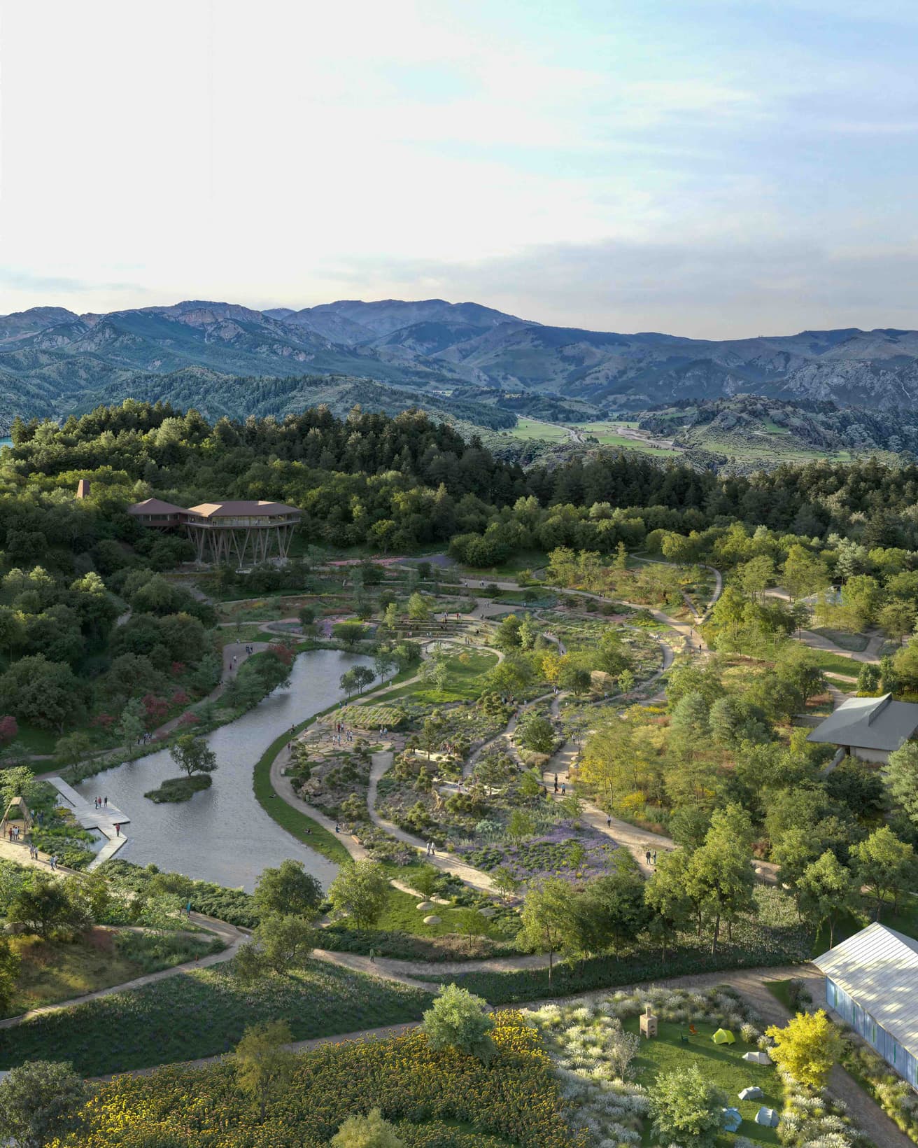 四季折々の表情を見せる、自然の営みを取り込んだ「ガーデン」。