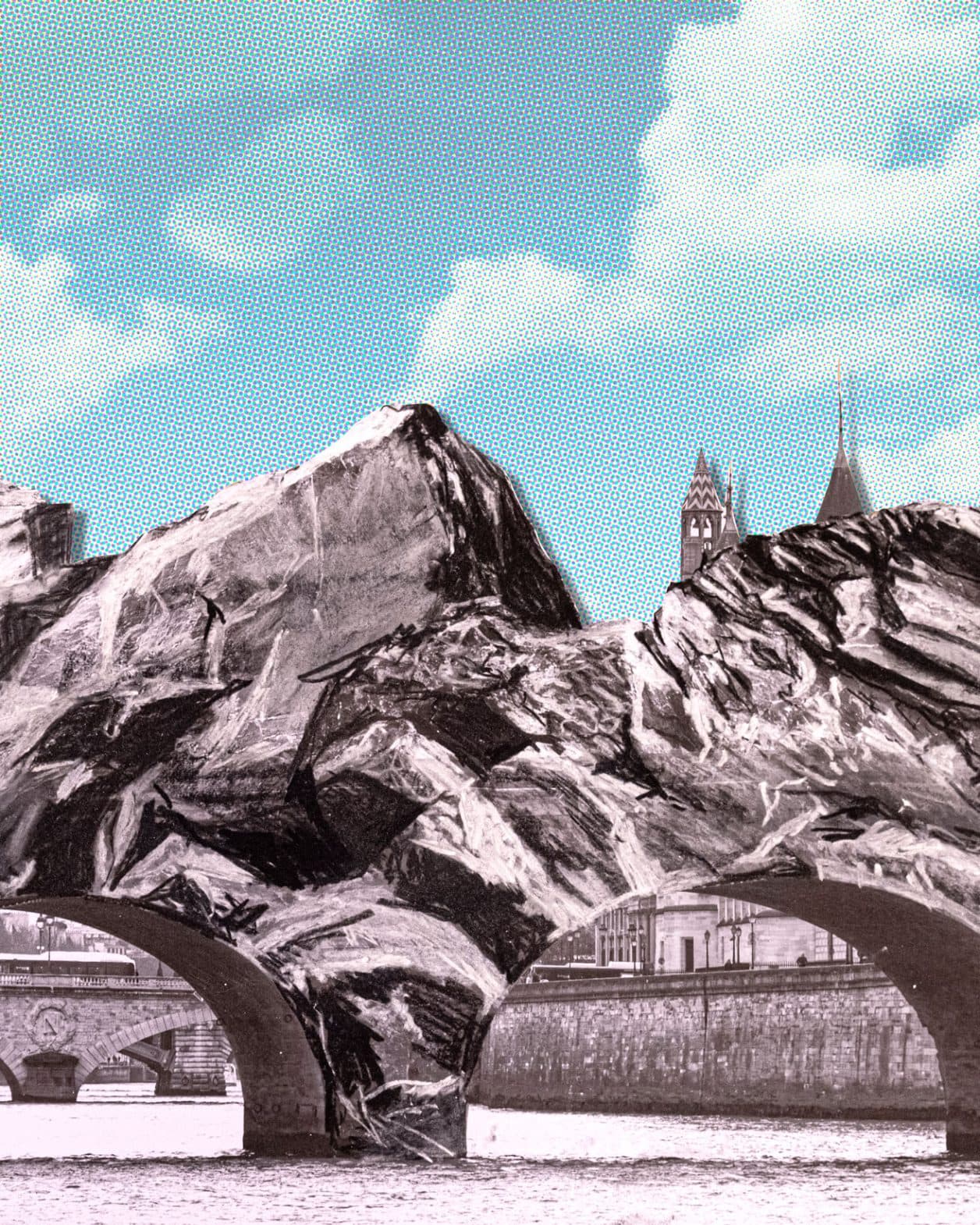 パリのポンヌフが期間限定で「洞窟」に？ アーティスト、JRの挑戦です。