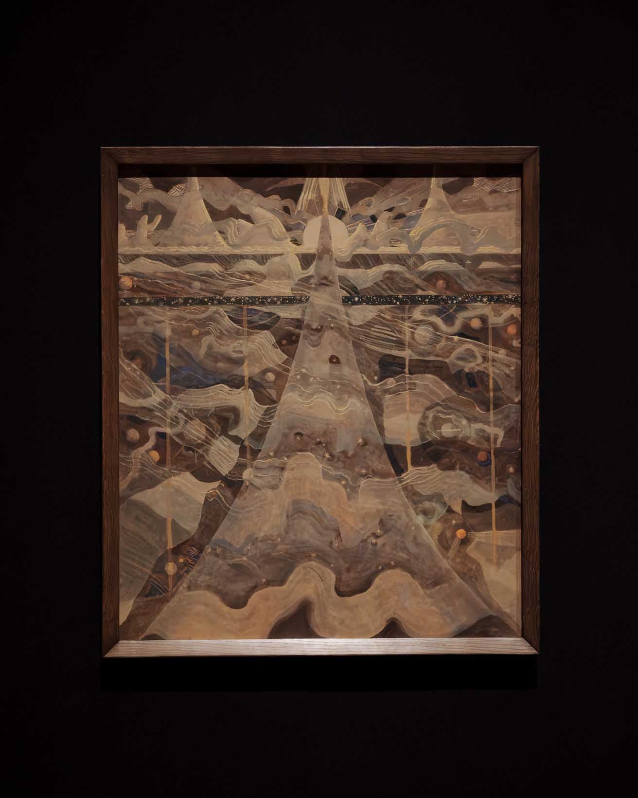 《第6ソナタ（星のソナタ）：アレグロ》1908年、テンペラ／紙。