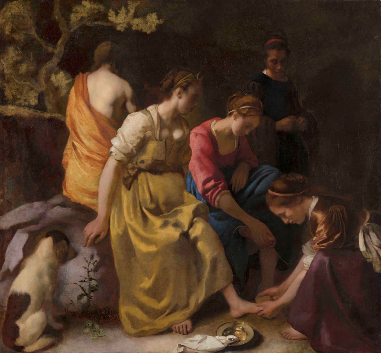 ヨハネス・フェルメール《ディアナとニンフたち》1653-1654年頃　油彩、カンヴァス　マウリッツハイス美術館　© Mauritshuis, The Hague