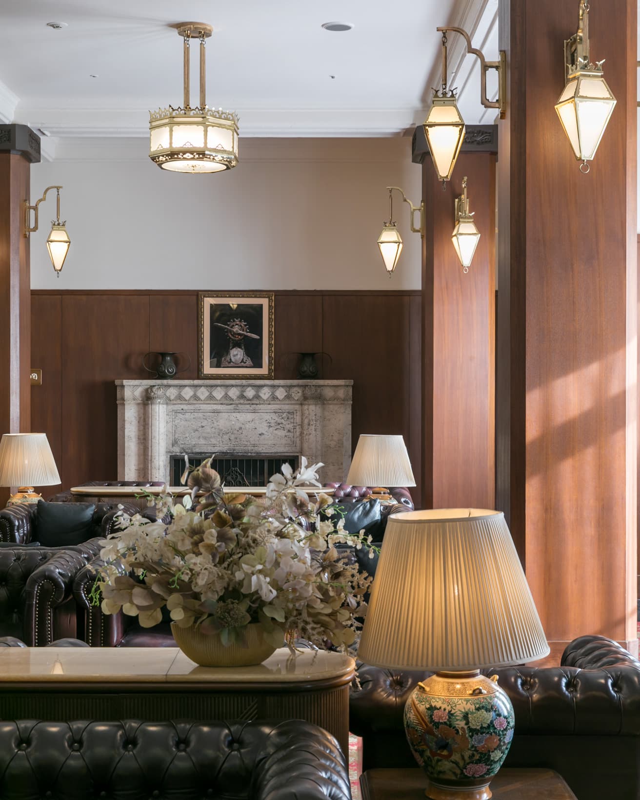 アール・デコ調のロビー。