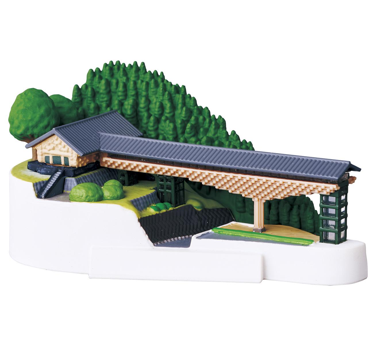 『木橋ミュージアム』建築家／隈 研吾　伝統的な架橋技術を現代に蘇らせ建築に取り入れた高知県梼原町にある〈木橋ミュージアム〉のジオラマ模型。