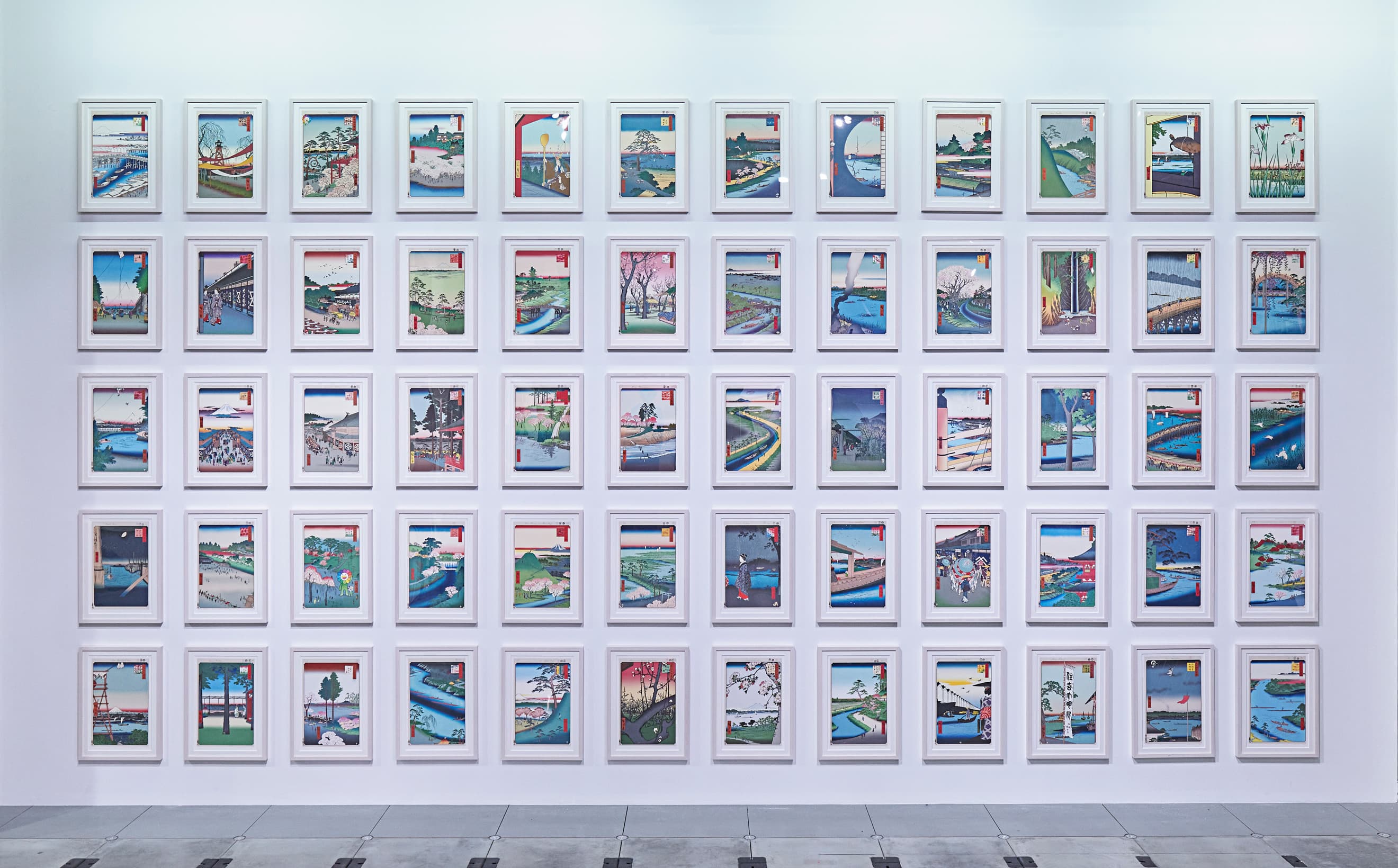 村上隆「広重名所江戸百景」オマージュ版画を10月20日、1日限定オンライン販売!